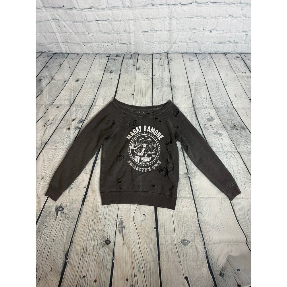 Chaser Heart Vintage Marky Ramone Decondtructed Sweatshirt